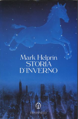 A book cover of a horse in the sky